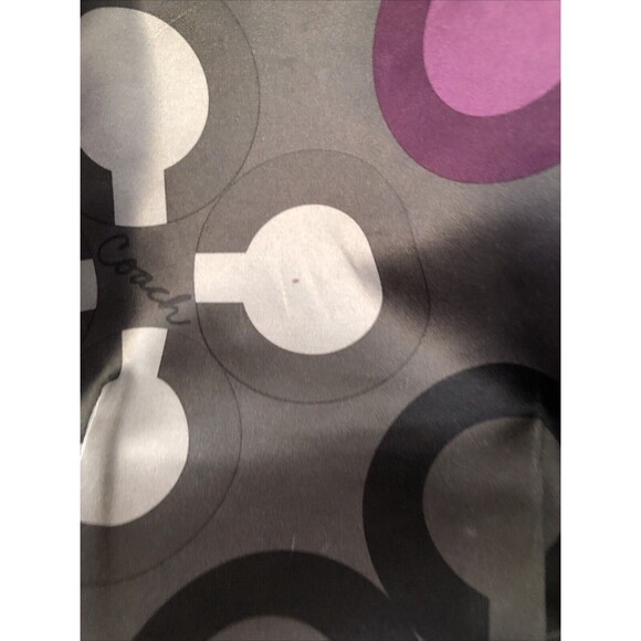 Coach Madison Sophia Sateen Clover Purse Handbag Black Purple Gray 15926 Y2K - Picture 5 of 12